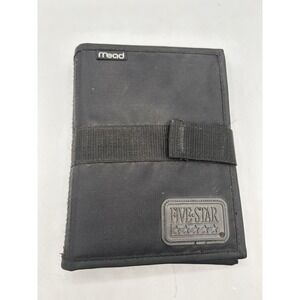 Vintage Mead Five Star Black Day Planner Binder Personal Organizer